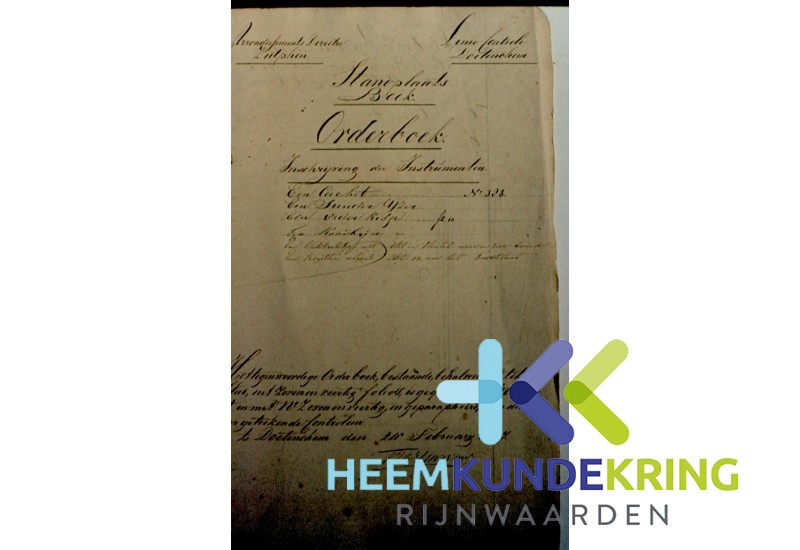 Ordeboek Douane standplaats Beek F0000079